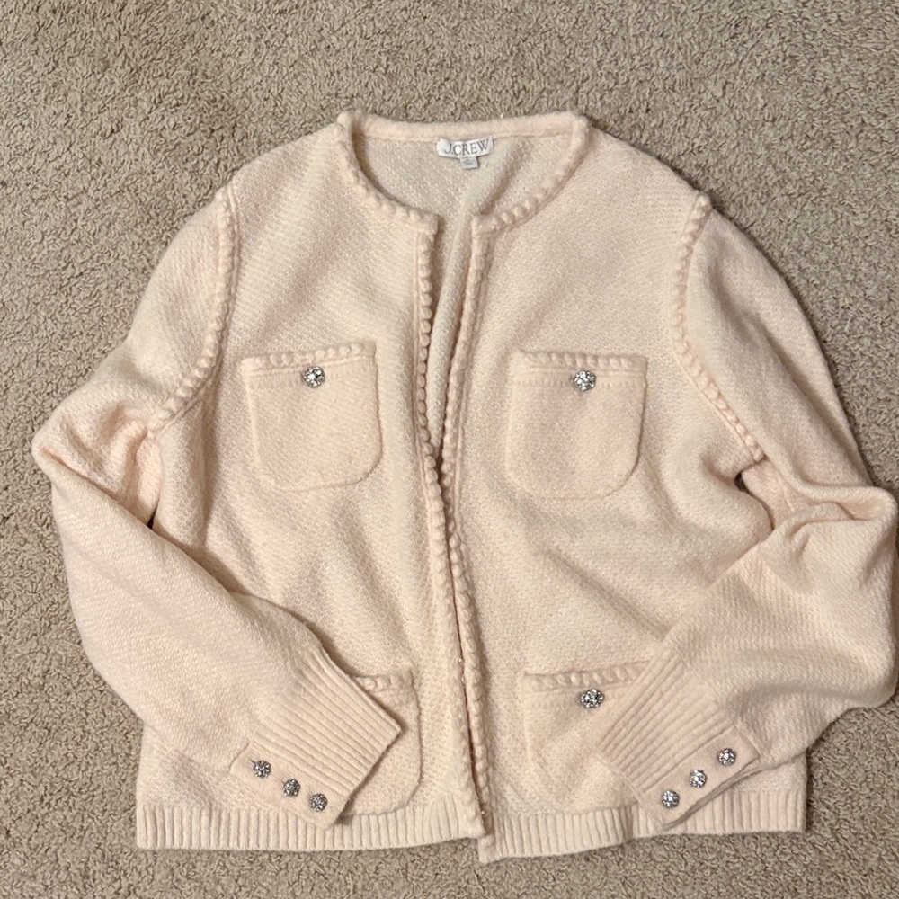 J. Crew Cream - Like New Cardigan with Button Details